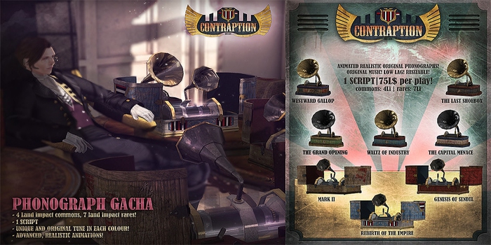 [ContraptioN] Phonograph: Mark II BOXED RARE