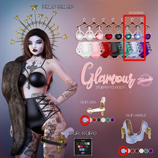 *Tentacio* Glamour BLUE set