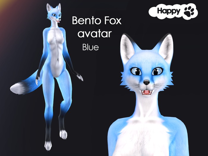 Happy Paw - Bento Fox avatar (blue)