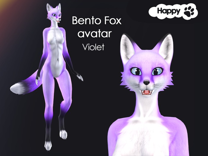[HP] - Bento Fox avatar (violet)