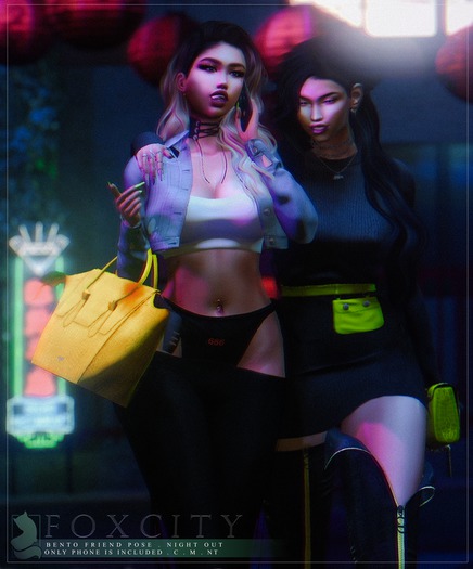 FOXCITY. Night Out Bento Friend Pose (HUD. Wear me)