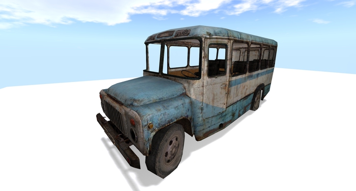 Wrecked Old Car (v23) Mesh