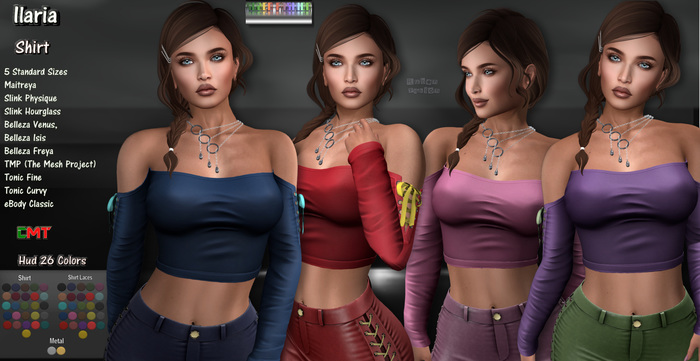 R.F. *ILARIA SHIRT* - with hud - (26 colors)
