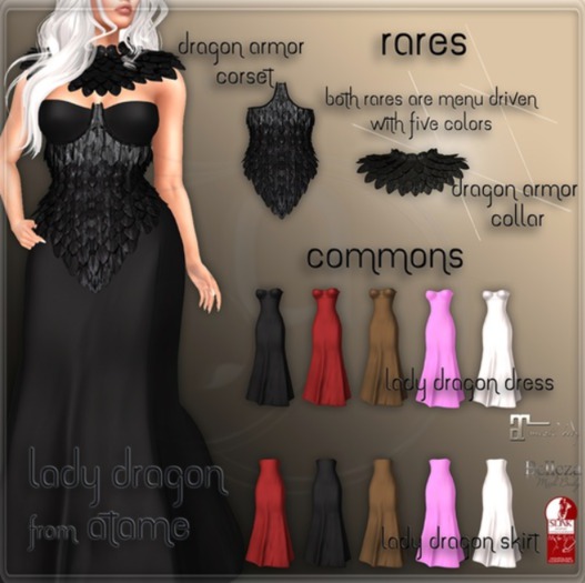 AtaMe - Lady Dragon Dress Red COMMON