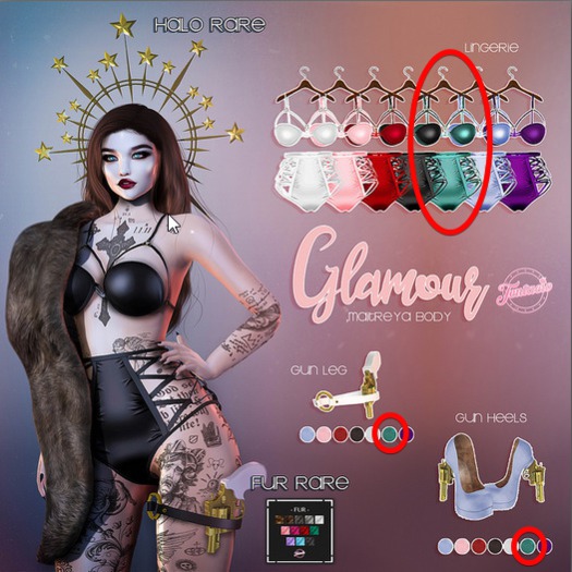 *Tentacio* Glamour GREEN set