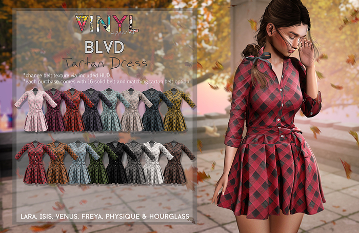 Vinyl - Blvd Tartan Dress Pak Vintage Red
