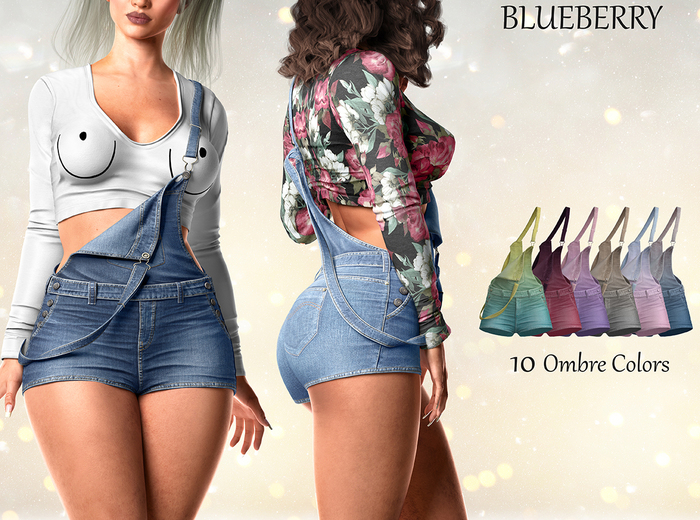 Blueberry - Ivy - Denim Ovarall - Ombre Pack