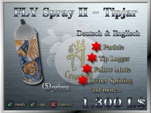 FLY Spray bottle Tipjar orange
