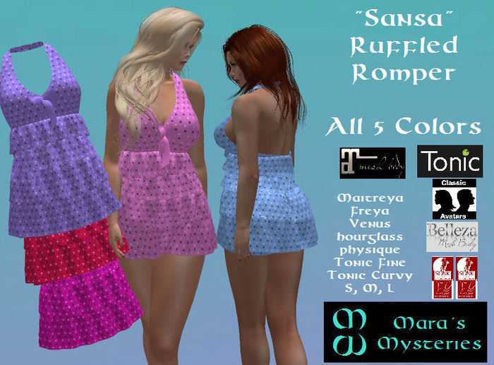 *MM* Sansa Ruffled Rompers