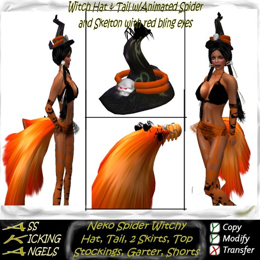: AKA Neko Spider Witchy Halloween