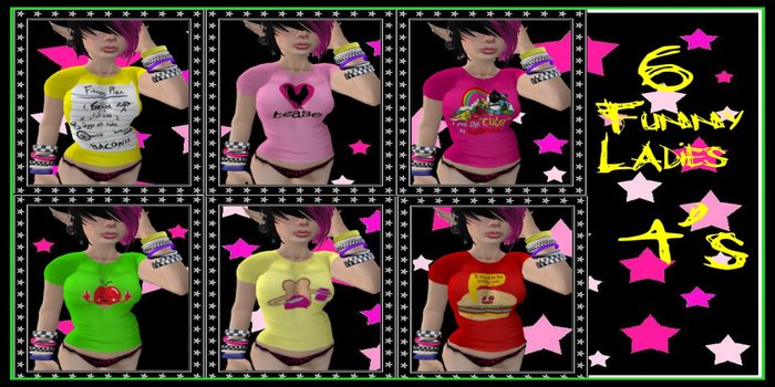 6 Ladies Funny T shirts