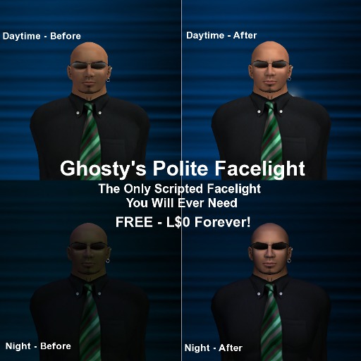 Ghosty's Polite Facelight - Free Forever L$0
