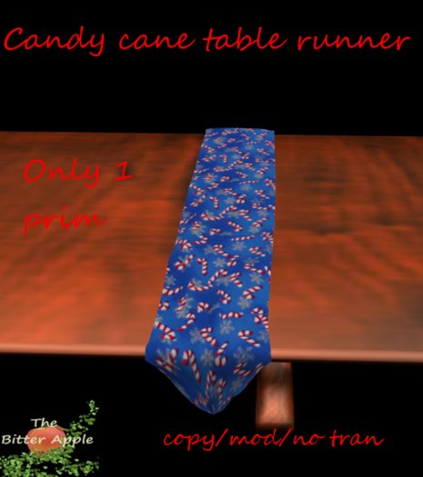 Christmas Table Runner Candy Cane