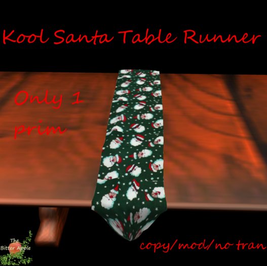 Christmas Table Runner Kool Santa