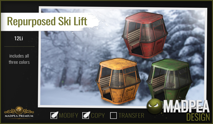 MadPea Repurposed Ski Lift [Add Me!] Boxed