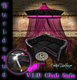 Burlesque Club VIP Sofa Black & Pink AVSitter