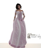 CD - DRESS SHEER GOWN WITH WRAP  PINK - Maitreya
