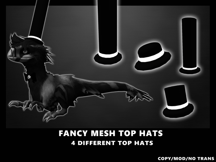 {DC} FANCY MESH TOP HATS
