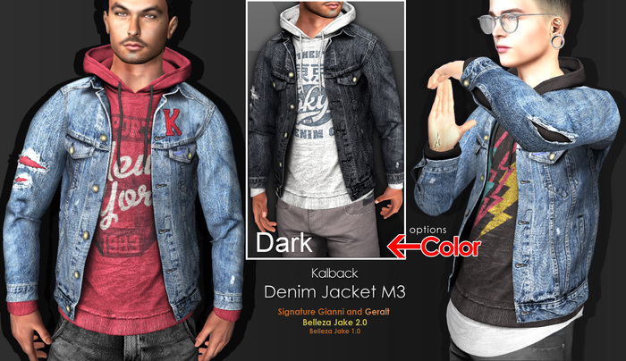 <Kalback> Denim Jacket M3 Dark