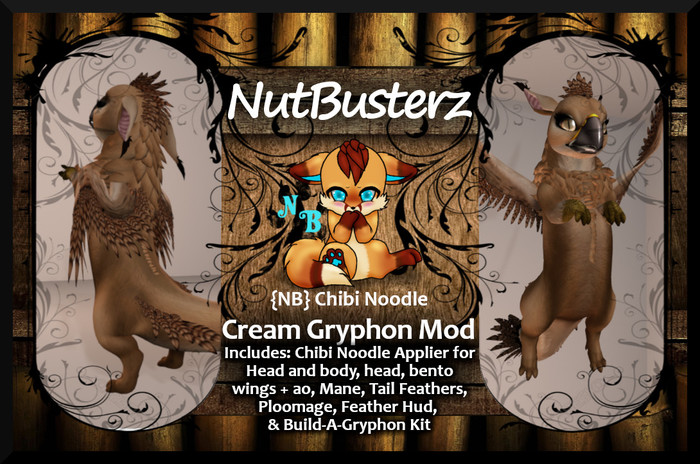 {NB} Chibi Noodle Cream Gryphon Mod *BOXED*