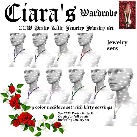 CCJB Pretty Kitty Jewelry Set