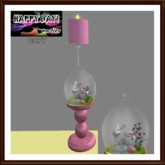 Easter - Bunny in Wine Glass Decor - Pink