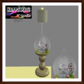 Easter - Bunny in Wine Glass Decor - Khaki