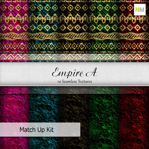 Empire A Matchup Kit 10 Seamless Fabric Textures NM