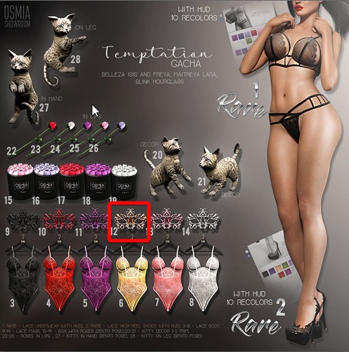 OSMIA - Temptation.Gacha.Mask - Gold