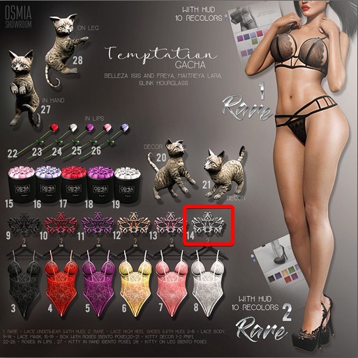 OSMIA - Temptation.Gacha.Mask - White