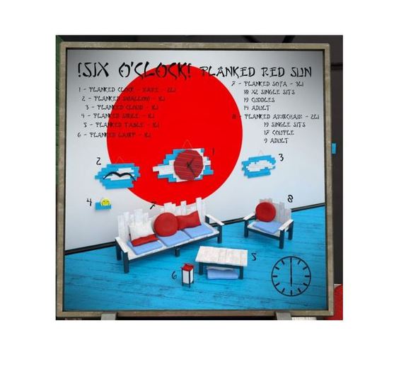 !six o'clock! planked armchair