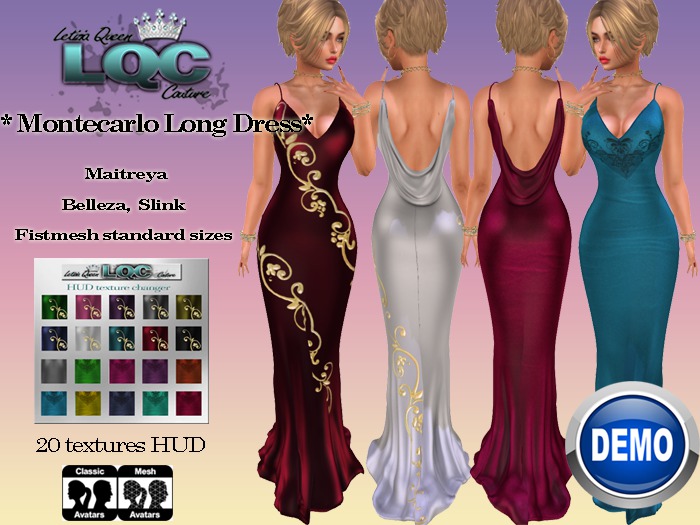 DEMO *LQC*  ♕ Montecarlo Long Dress ♕