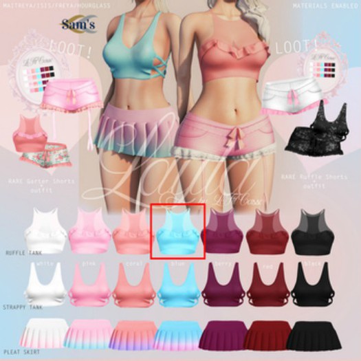 {le fil casse} Layla Ruffle Tank Maitreya Red