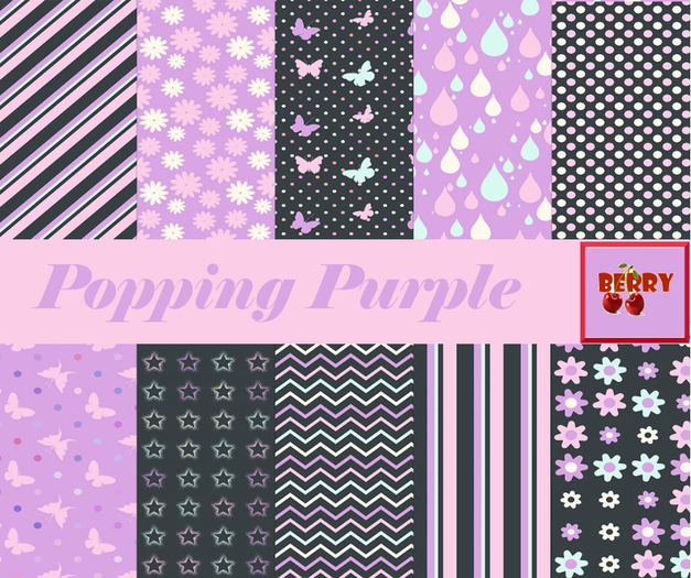 Berry's Popping Purple Textures - 13 Textures