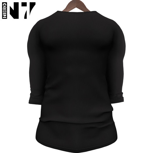 Nero - Raglan Longsleeve - Solid Black