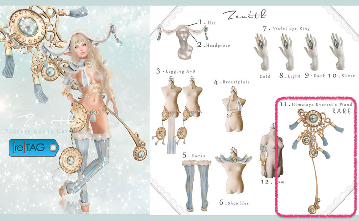 =Zenith=Himalaya Everest's Wand(Wear on back) - RARE