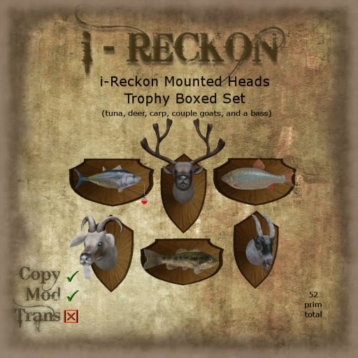 i-Reckon Mounted Trophies (Boxed)