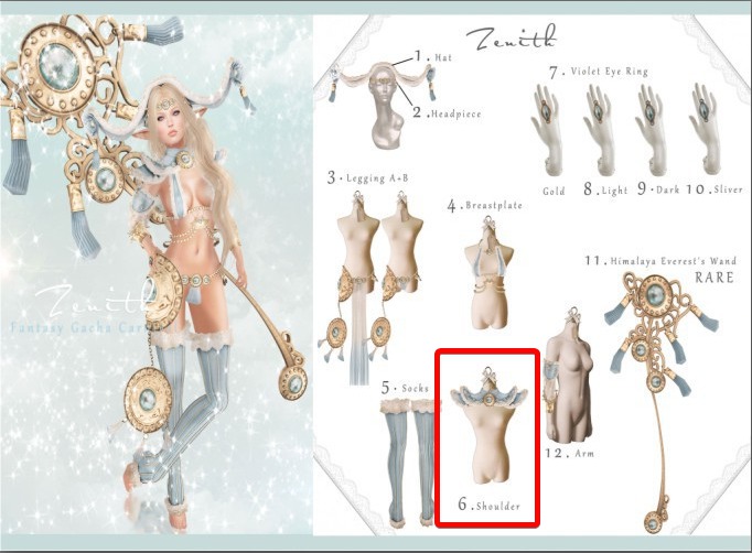 =Zenith=Snowy Discipline Shoulder