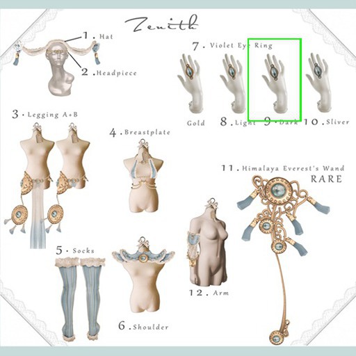 =Zenith=Violet Eye Ring ( Dark )