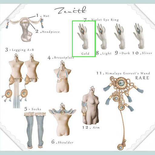 =Zenith=Violet Eye Ring ( Gold )