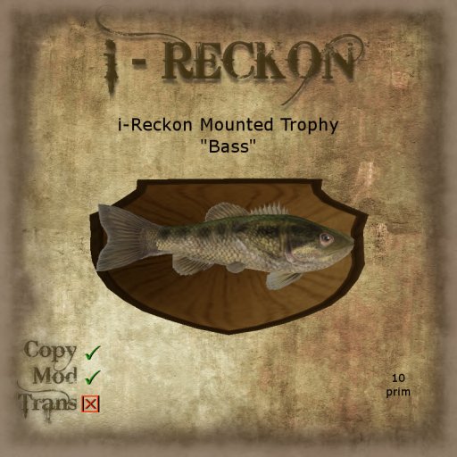i-Reckon Redneck Fishin Trophy "Bass"