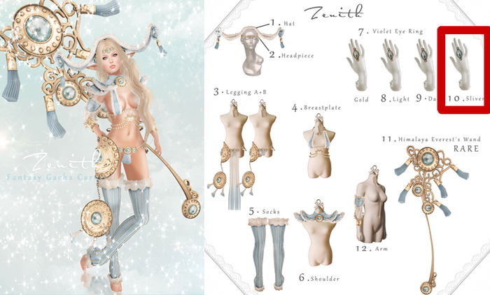 =Zenith=Violet Eye Ring ( Sliver )