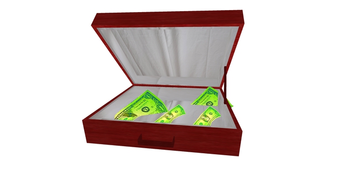 Dollar Suitcase Emitter