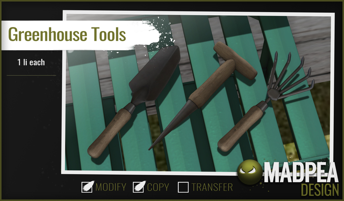 MadPea Greenhouse Tools