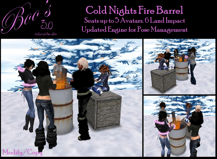 Boo's Cold Nights Fire Barrel 