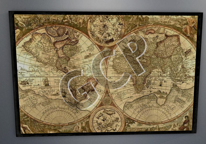 [GCP] World Map Wall Art