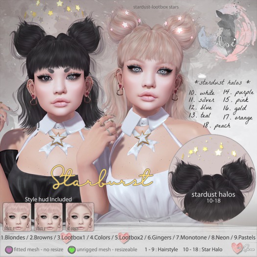 17.Doe: Starburst - Star Halo - Orange