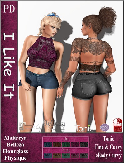 PD ~ Sales Bag - I Like It Top & Shorts