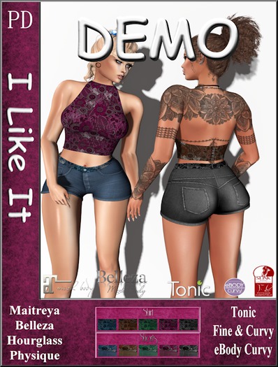 PD ~ DEMO - I Like It Top & Shorts