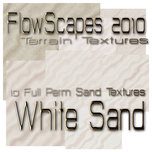 FlowScapes 2010 White Sand Terrain Texture Pack 10 + 4 bonus textures